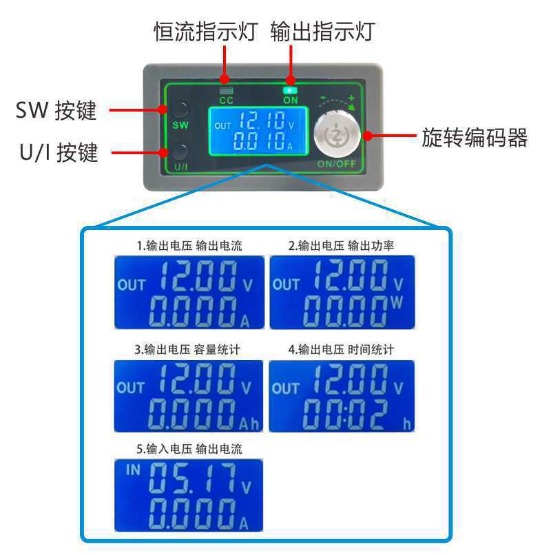50V20A 1000Wの数値制御式降圧可変電源モジュール、 - Step Down Dc Power Supply Module 1000W のレビューと価格
