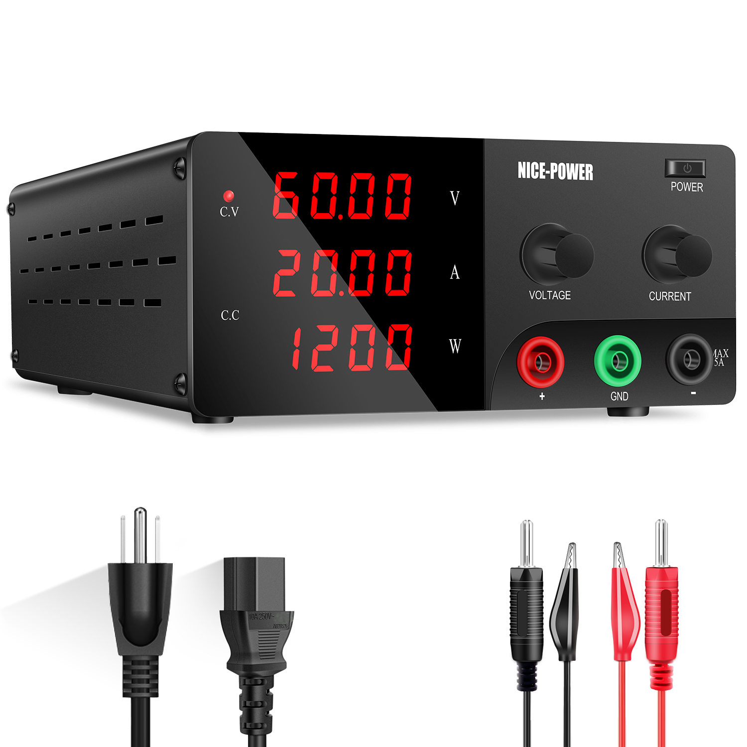 30V 30A 実験用ベンチ電源 安定化電源 電圧レギュレー - High Power 60V 20A Bench Power Supply のレビューと価格